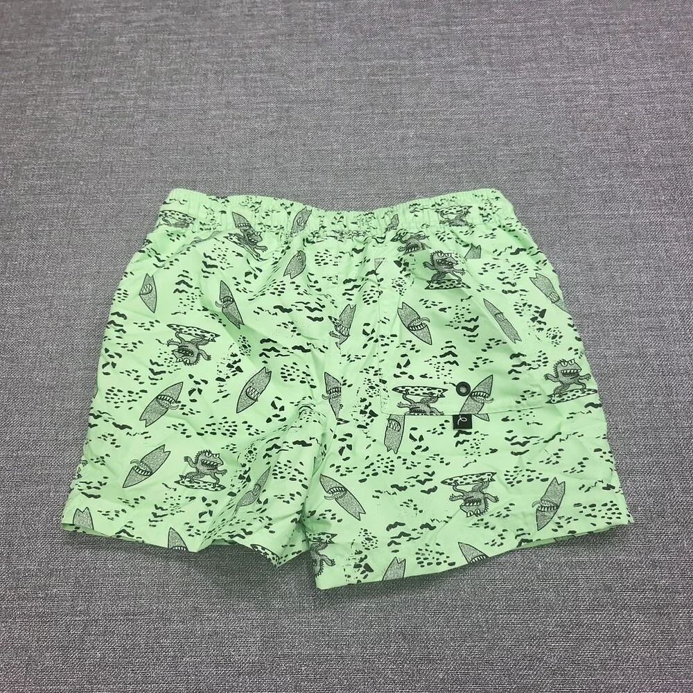 Art Class Kids Boys Swim Trunks Shorts Size Large 10/12 Green Printed